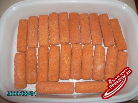 Картошка с фишштебхеноми (рыбные палочьки)