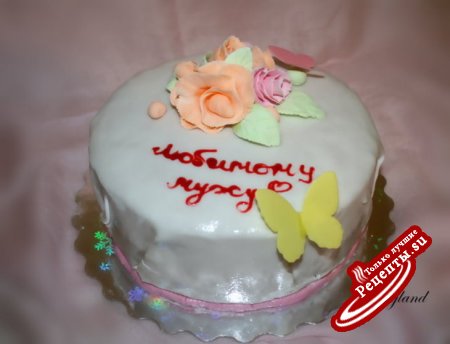 Торт к дню рождения мамы. (тренировка)