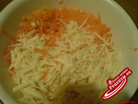 морковно-сырные оладьи