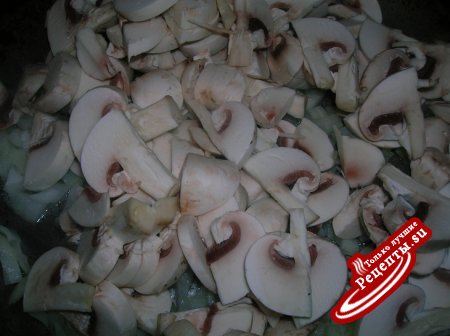Запеканка " Снежная", невероятно нежная, рисовая с грибами и курятиной