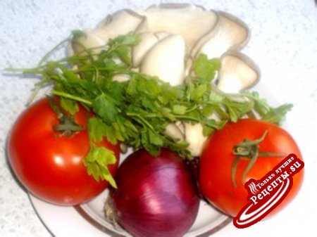 Салат из грибов с сельдью