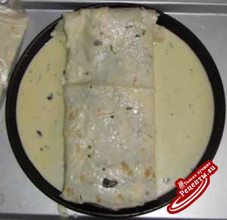 Лаваш со сливочным сыром, зеленью и омлетом