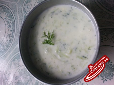 cacik.холодный йогуртовый суп