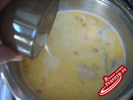 Суп с морепродуктами сливочный "Средиземноморский"
