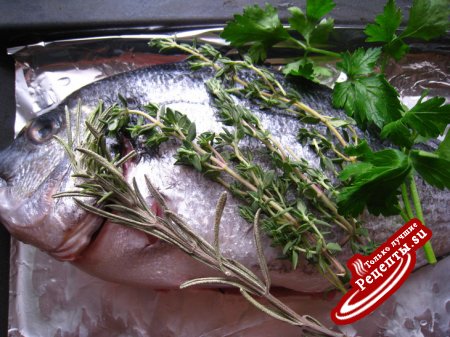 Рыба запеченная в духовке по-средиземноморски