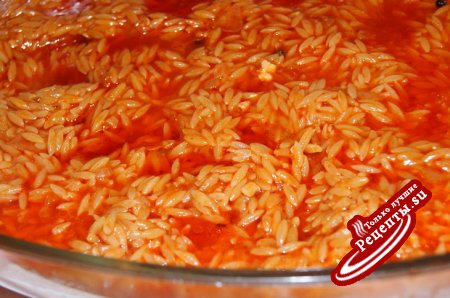 Гювеч из курицы и пасты orzo/крифараки/