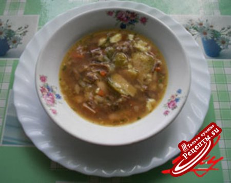 Суп из баранины с брюссельской капустой