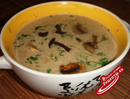 Сырно-грибной крем-суп