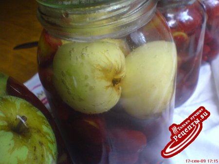 Яблочно-сливовый компот