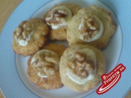Печенье с грецкими орехами и белым шоколадом