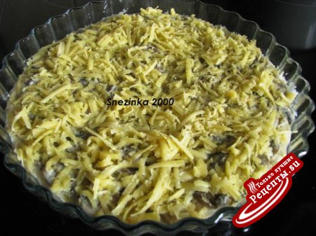 Солнечная пицца с шампиньонами и кунжутом (ДУЭЛЬ)