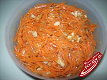 Салат из моркови с мясом по-корейски