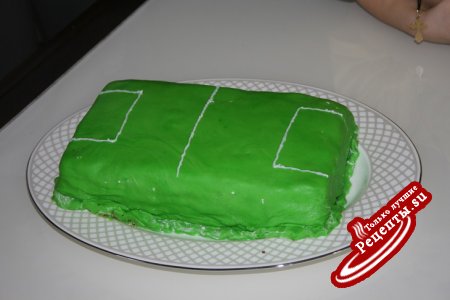 торт "футбольное поле"