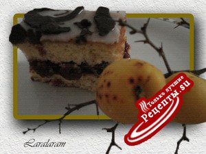 Бисквитный тортик по-немецки (с вишнями)