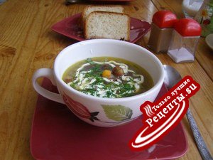 Бобовый суп с копчёными кобаньими хвостиками