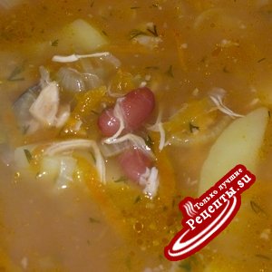 Фасолевый суп (любименький для ленивеньких)