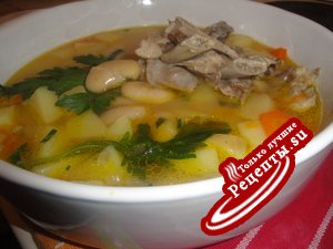 фасолевый суп с сельдереем