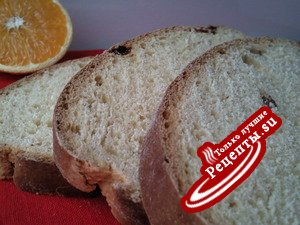 Хлеб сладкий (апельсиново-изюмный)