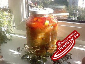 Кабачки в сладко-остром соусе (закуска в зиму)