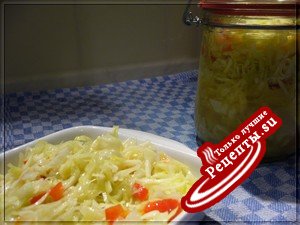 Капустный салат по-немецки (Krautsalat) - маринованная капуста быстрого приготовления