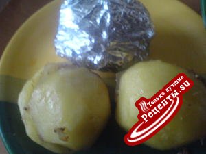 картофель фаршированный,запеченный