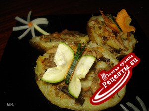 Картофельные лодочки (постное блюдо)
