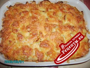Картошка с фишштебхеноми (рыбные палочьки)