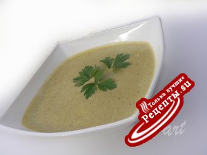 Крем-суп из курицы со щавелем