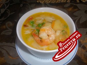 Кремовый суп с морскими гадами