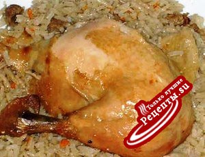 курица фаршированная рисом