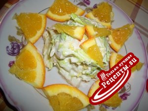 Куриный салат с апельсинами