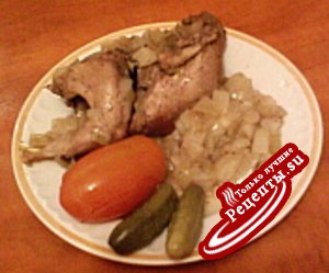 Куропатки в луковом соусе