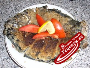 Линь жареный, ароматный