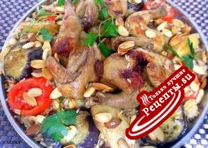 Маглюба ""Плов из курицы и овощей по иордански