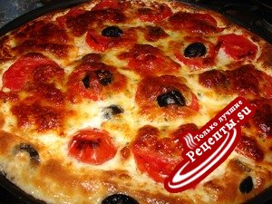 Макаронная запеканка - пицца