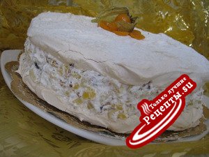 Меренговый торт-десерт "Тропический" (tropical meringue)