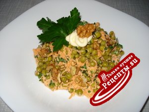 Морковь на горошине