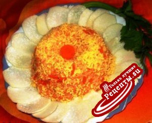 Морковный салат "Неудавшаяся ромашка"