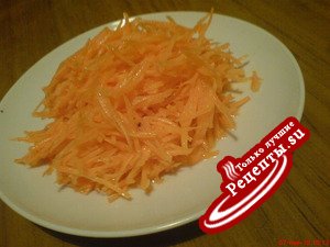 Морковный салат с лимонно-имбирно-медовой заправкой