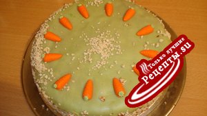 Морковный тортик "Зайкины радости и печали"