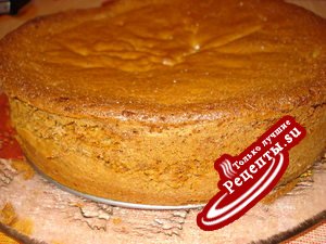нежный высокий ореховый бисквит для торта
