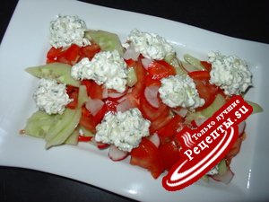 Овощной салат „Oблaка“.