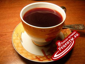 "Палкин чай" или тёмно-красный чай из вишни.