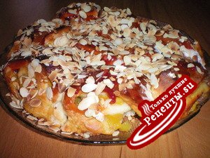 Персиково-ореховый пирог(вариант)