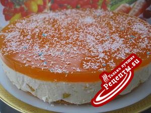 Персиковый торт - суфле