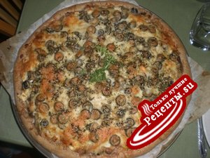 Пицца- пирог из цельной муки
