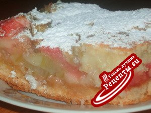 пирог с рабарбаром