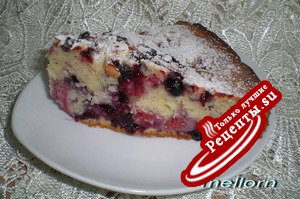 Пирог с замороженными ягодами