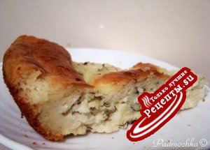 Пирог-суфле с зеленью