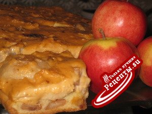 Пирог яблочный "Две начинки"